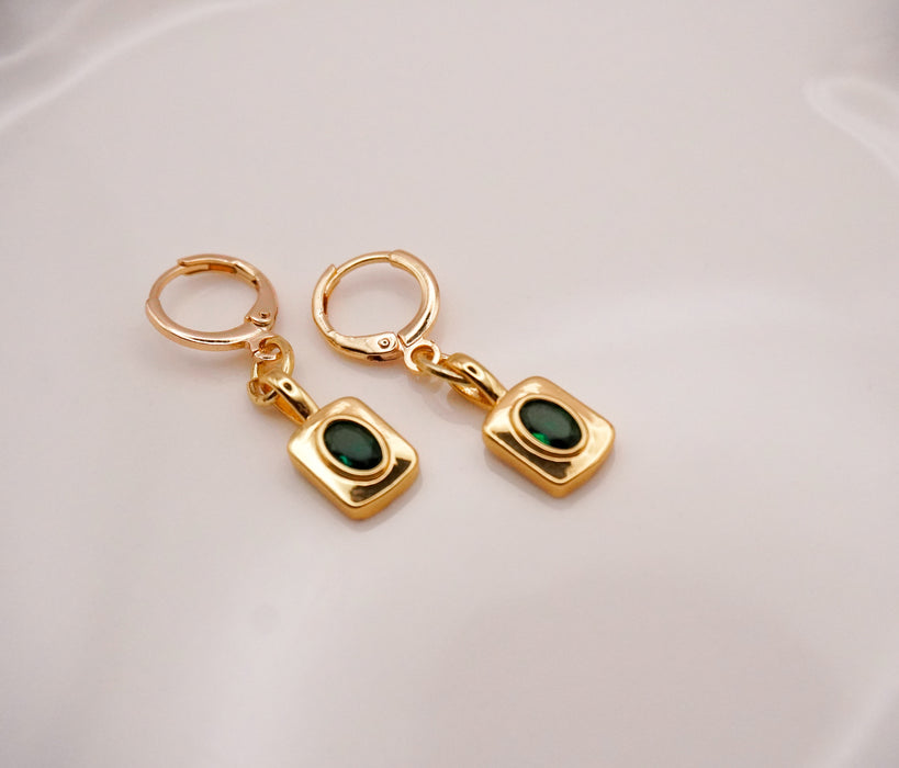 Sea Glass Drop  Earrings