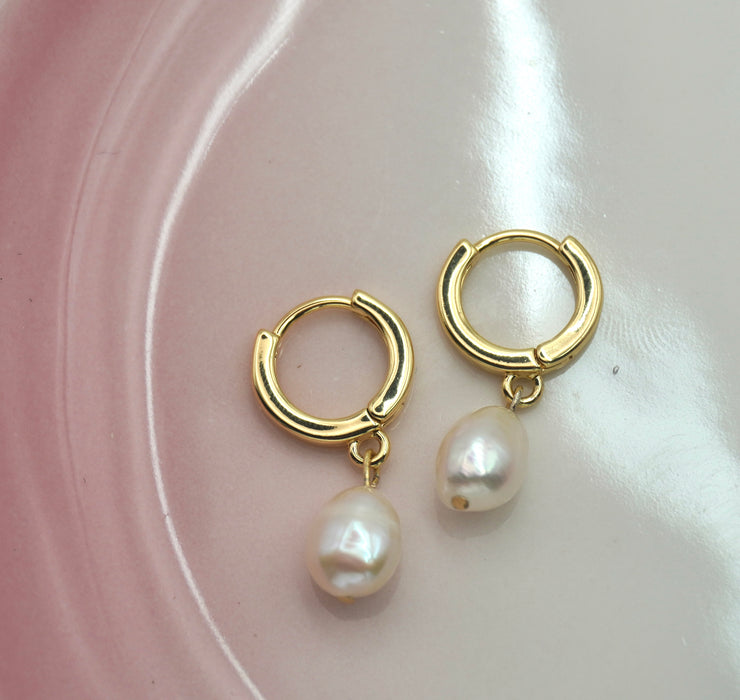 Tiny Treasures Pearl Earrings image 0